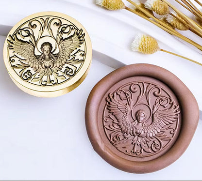 Winged Angel Wax Seal Stamp size 25mm