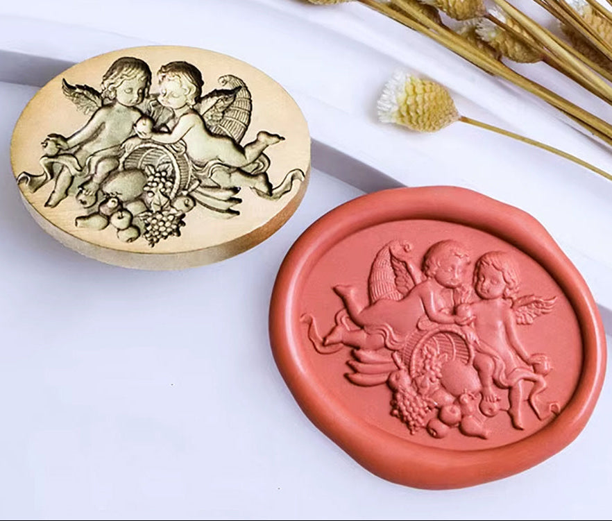 Cherub Wax Seal Stamp size 29x22 mm