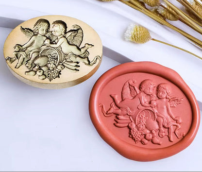 Cherub Wax Seal Stamp size 29x22 mm