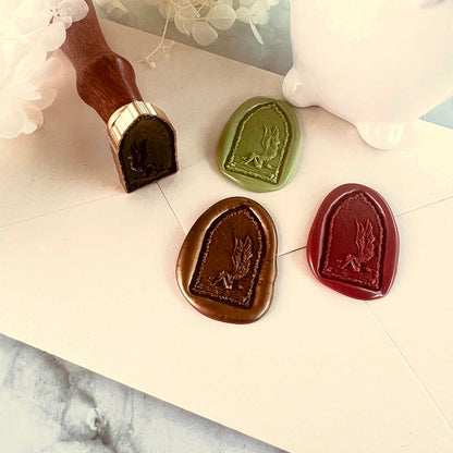 Weeping Angel Wax Seal Stamp size 31x18mm