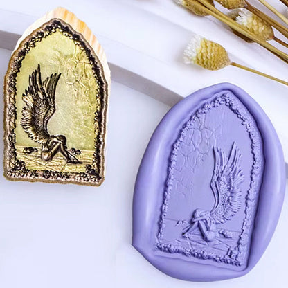 Weeping Angel Wax Seal Stamp size 31x18mm