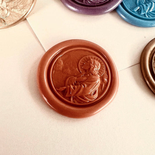 Religious Jesus Wax Seal Stamp size 25.4mm
