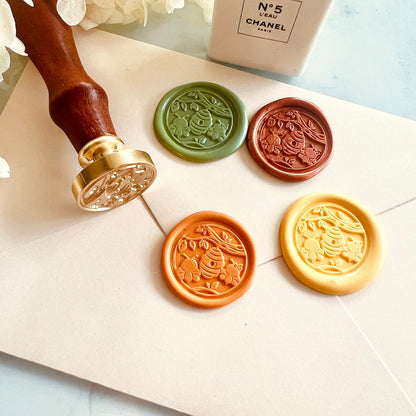 Beehive & Bees Wax Seal Stamp size 25mm
