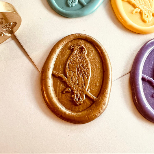 Cockatoo Bird Wax Seal Stamp size 20x30mm