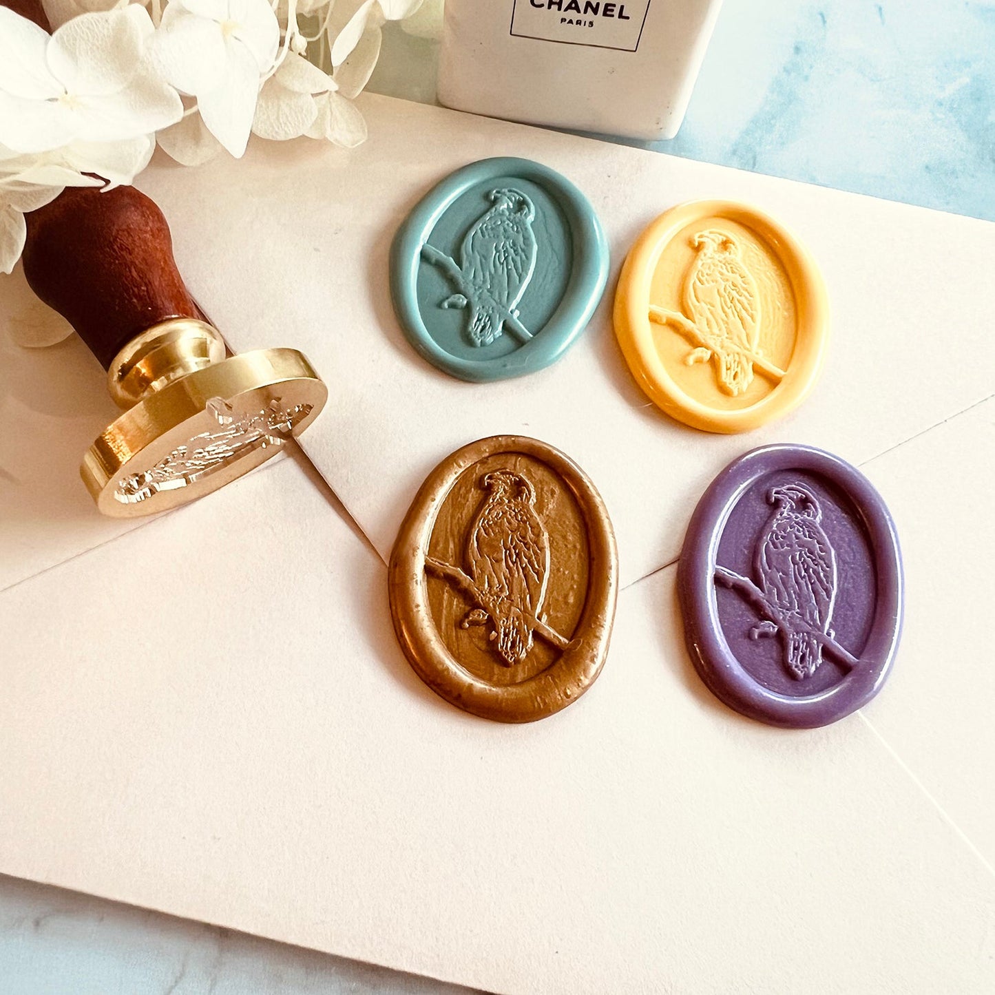 Cockatoo Bird Wax Seal Stamp size 20x30mm