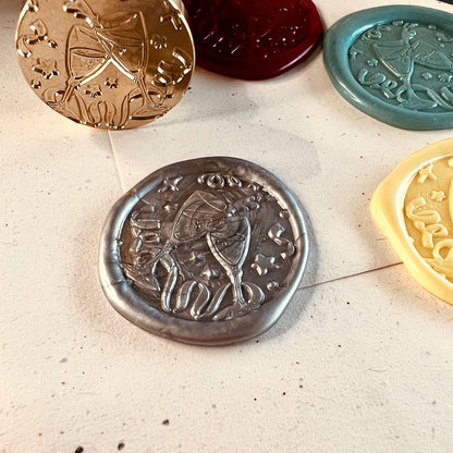 Celebration Champagne Wax Seal Stamp (25mm)