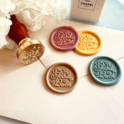 Good Luck Wax Seal Stamp – Shamrock Brass Stamp (25mm)
