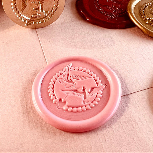 Love Birds Wax Seal Stamp size 25 mm.