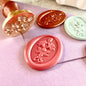 Elegant Floral Wax Seal Stamp Head – Vintage Botanical (20x30mm)