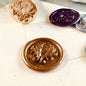 Elegant Fleur de Lis Wax Seal Stamp – Vintage Ornamental (25mm)
