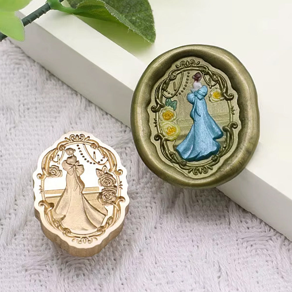 Victorian Lady Wax Seal Stamp (20x28mm)