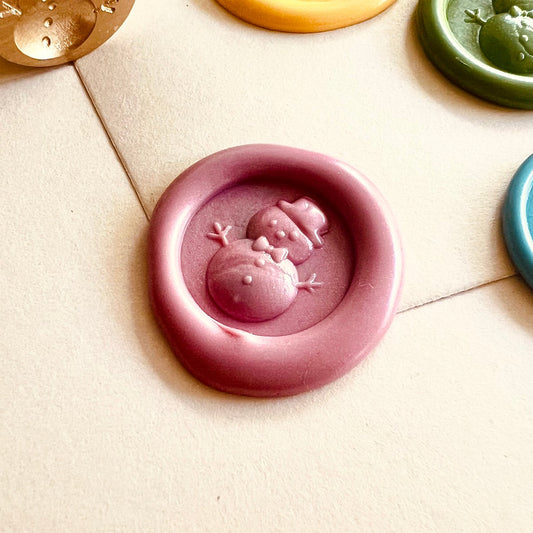 Mini Snowman Wax Seal Stamp – 15mm