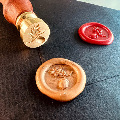 Mini Acorn Wax Seal Stamp (15mm)