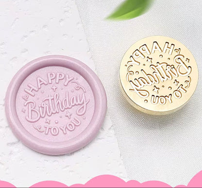 Happy Birthday Wax Seal Stamp (25mm)