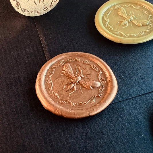 Elegant Bee Wax Seal Stamp (25mm)
