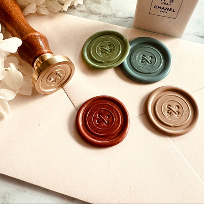 Vintage Button Wax Seal Stamp size 25mm