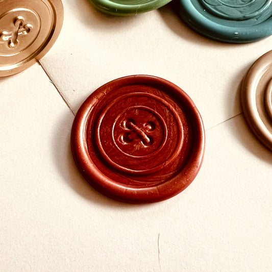 Vintage Button Wax Seal Stamp size 25mm