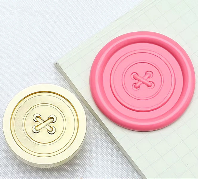 Vintage Button Wax Seal Stamp size 25mm