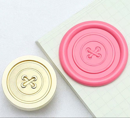 Vintage Button Wax Seal Stamp size 25mm