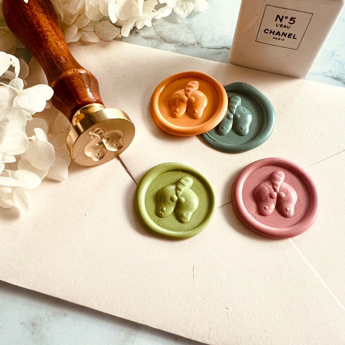 Funny Cat Butt Wax Seal Stamp size 25mm