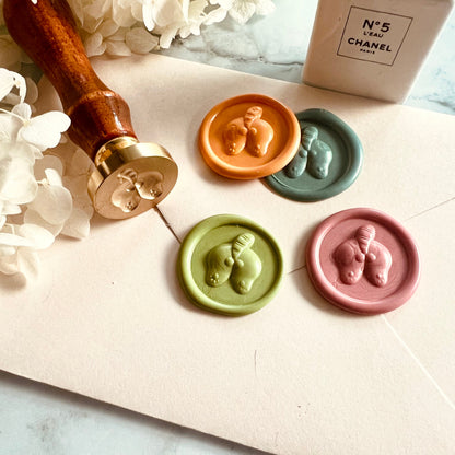 Funny Cat Butt Wax Seal Stamp size 25mm