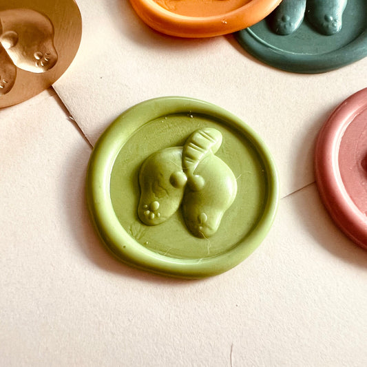 Funny Cat Butt Wax Seal Stamp size 25mm