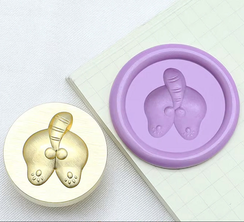 Funny Cat Butt Wax Seal Stamp size 25mm