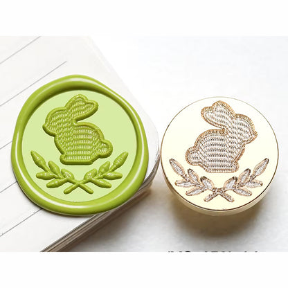 Knitted Bunny Wax Seal Stamp size 25mm