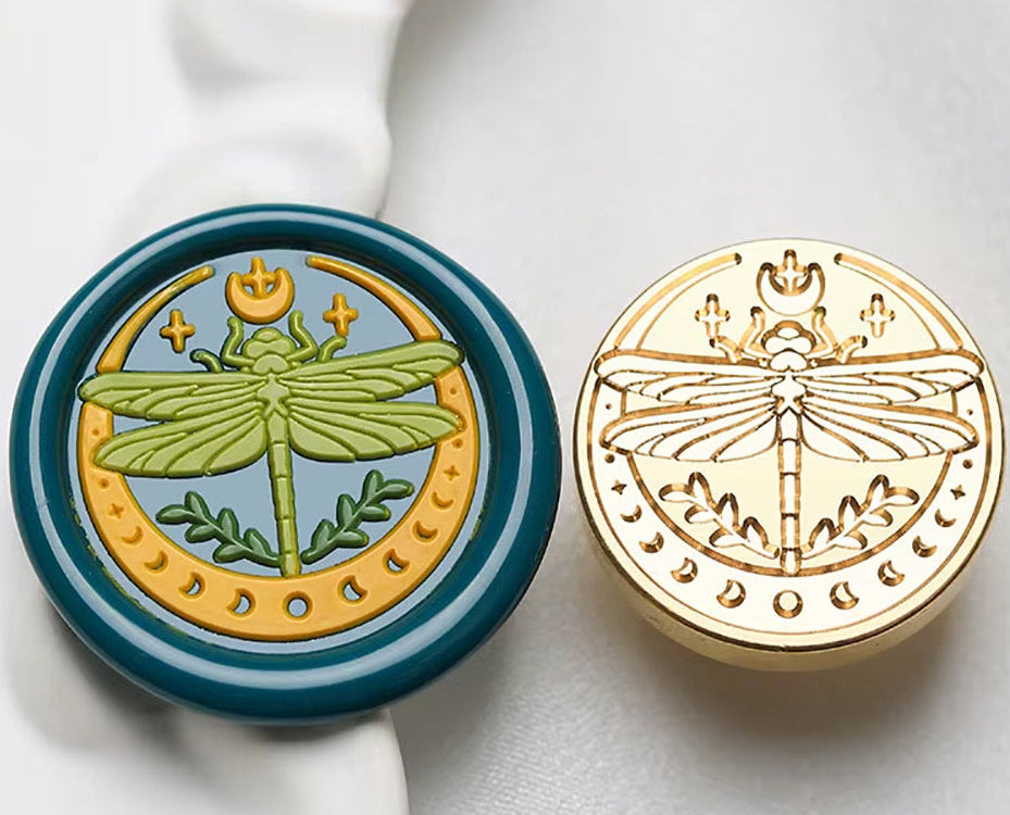 Dragonfly Wax Seal Stamp – Brass Stamp size 25 mm