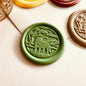 Tiger in Jungle Wax Seal Stamp – Brass Stamp size 25mm
