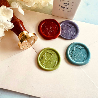 Mountain Landscape Wax Seal Stamp – Brass Stamp size 25mm
