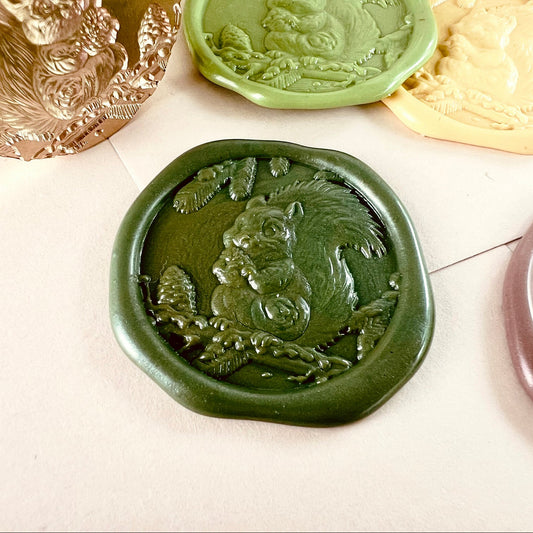 Squirrel Wax Seal Stamp size 30mm
