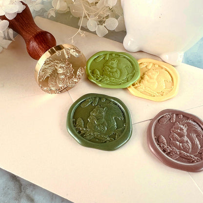Squirrel Wax Seal Stamp size 30mm