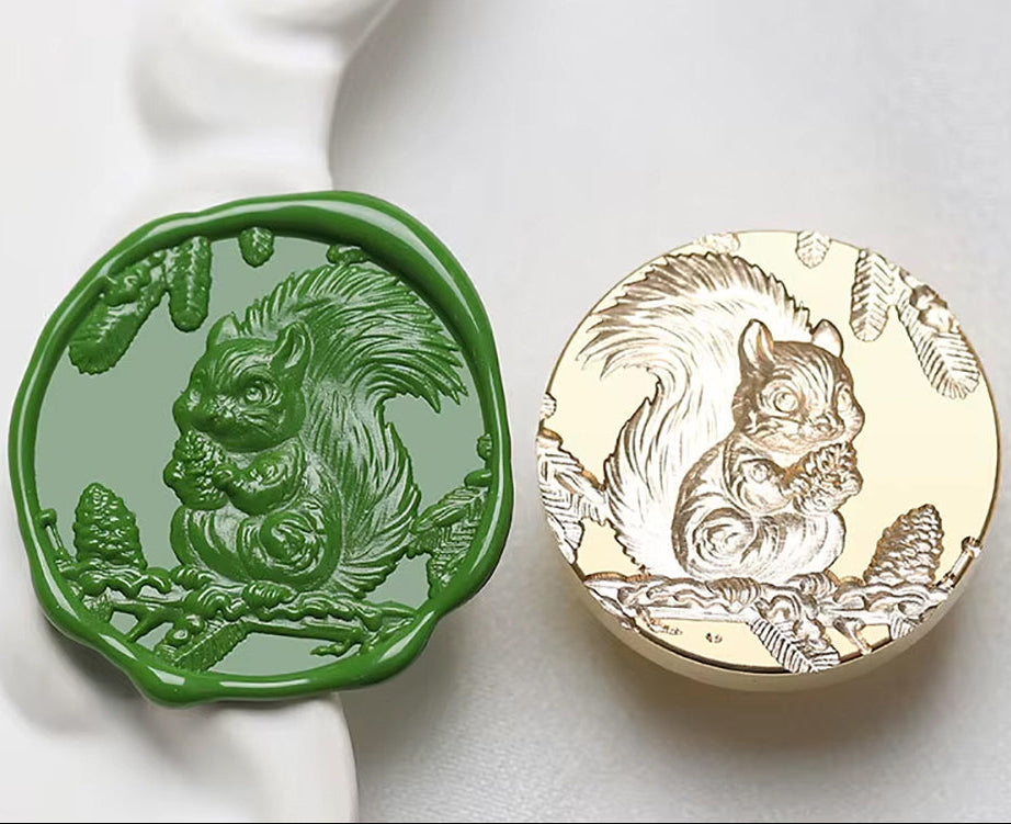 Squirrel Wax Seal Stamp size 30mm