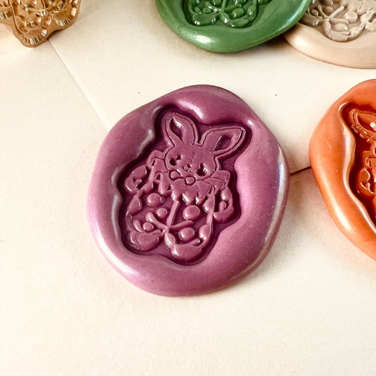 Mini Bunny Wax Seal Stamp – Brass Stamp size 23x16 mm