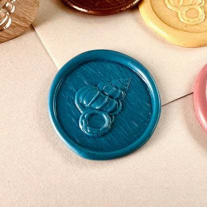 Seashell Wax Seal Stamp – Brass Stamp size 25mm