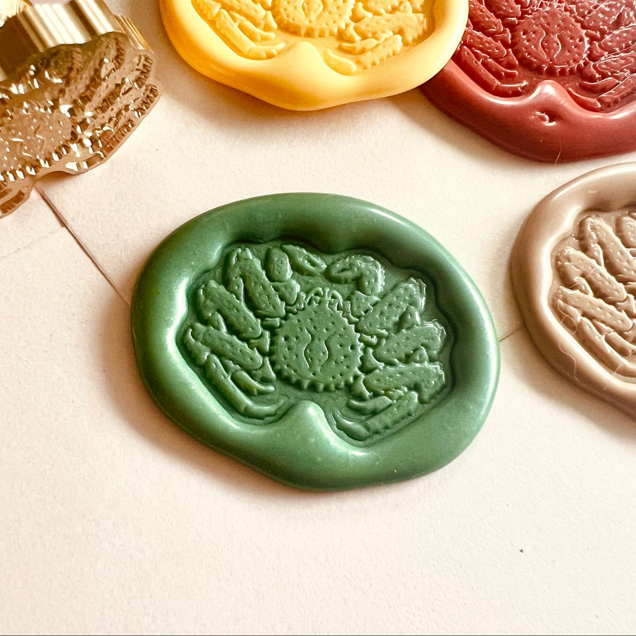 Crab Wax Seal Stamp – Brass Stamp Stamp size 30mm