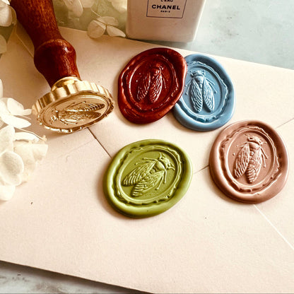 Cicada Insect Wax Seal Stamp – Brass Stamp size 27x34 mm