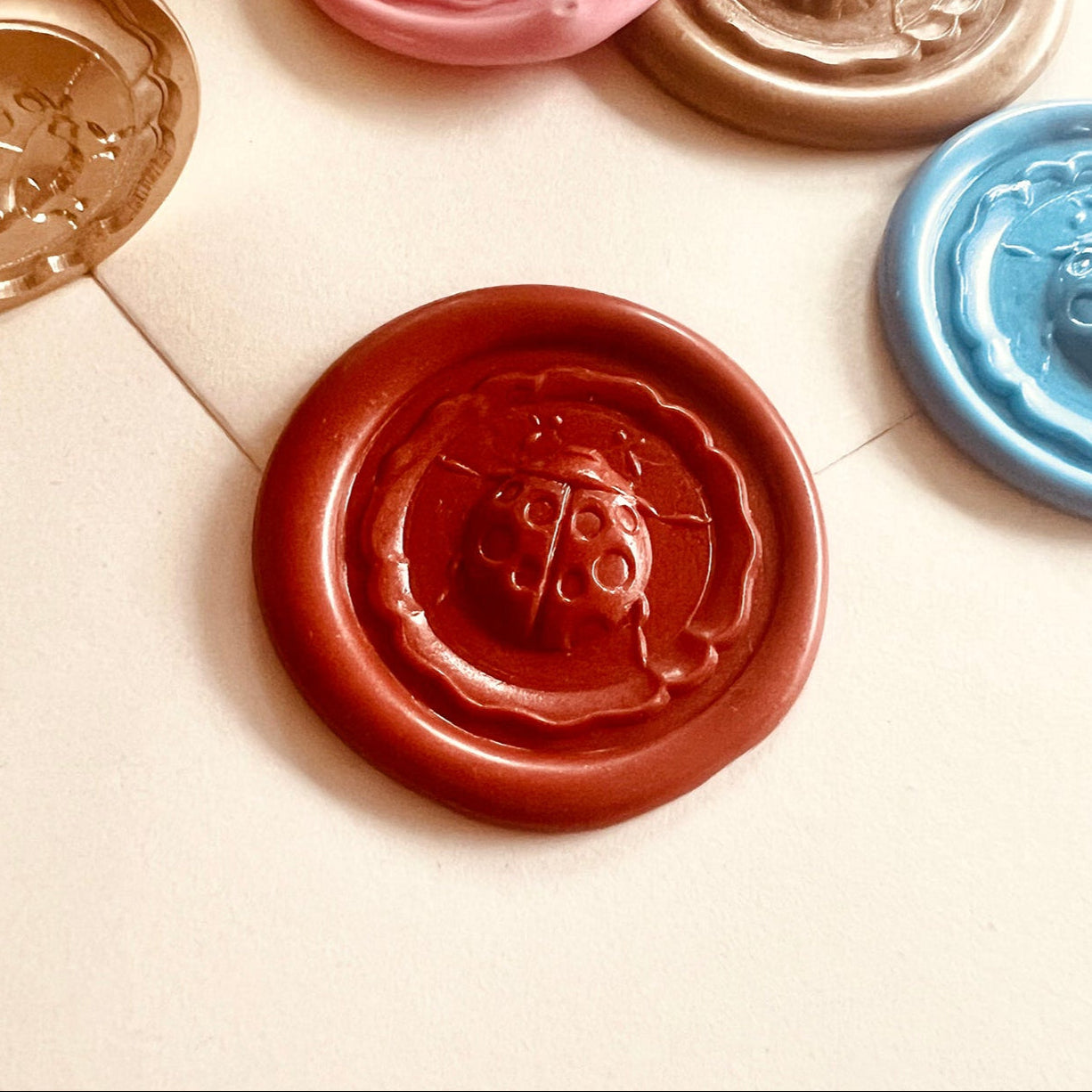Ladybug Wax Seal Stamp – Beetle Brass Stamp size 25mm