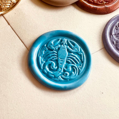 Scorpion Wax Seal Stamp – Brass Stamp size 25mm