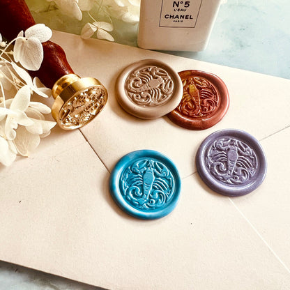 Scorpion Wax Seal Stamp – Brass Stamp size 25mm