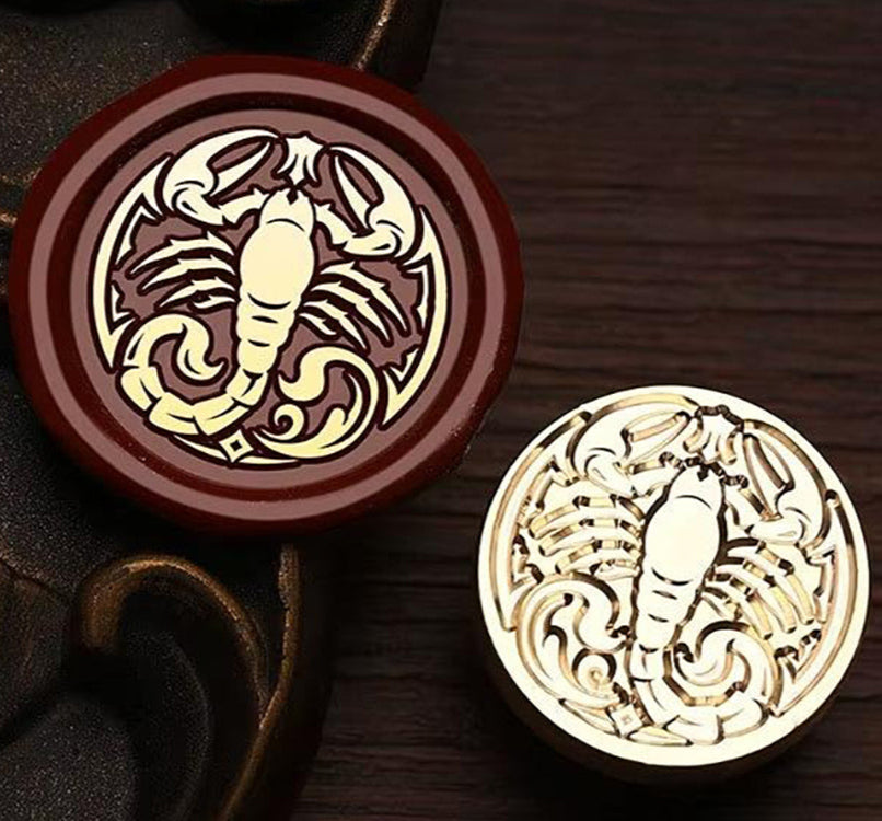 Scorpion Wax Seal Stamp – Brass Stamp size 25mm