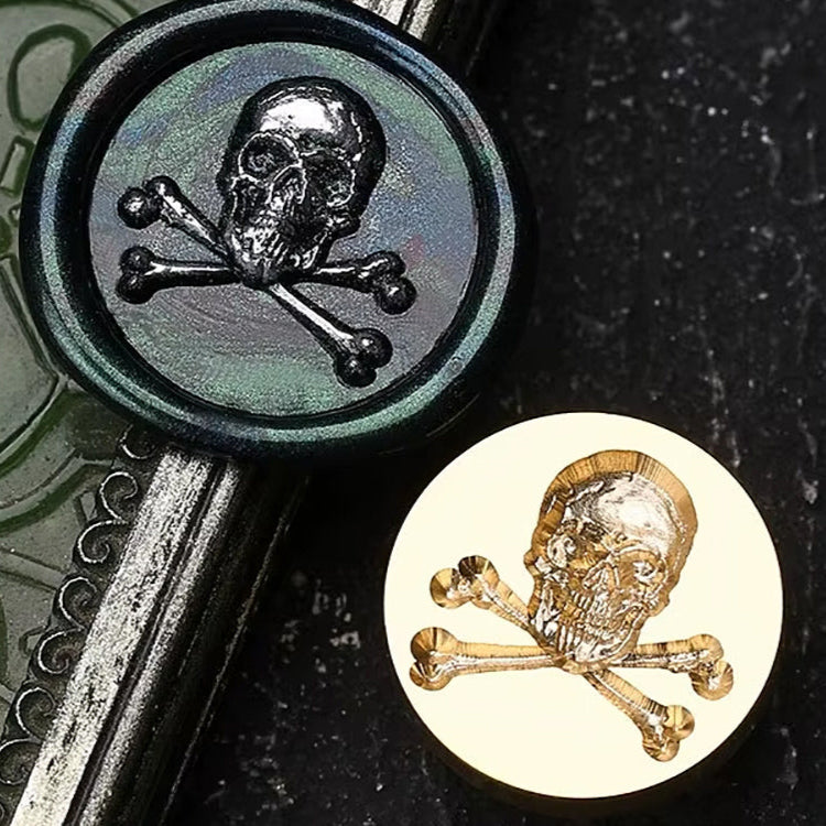 Skull and Crossbones Wax Seal Stamp size 25mm