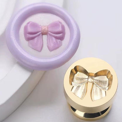 Mini Bow Wax Seal Stamp – Ribbon Brass Stamp 15mm