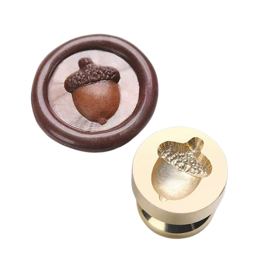 Mini Acorn Wax Seal Stamp size 15mm