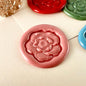 Anemone Flower Wax Seal Stamp | Freeform Floral Brass size 22.7x22.7mm