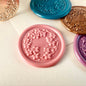 Cherry Blossom Wreath Wax Seal Stamp | Floral Brass size 30mm