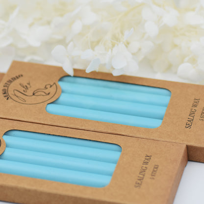 50-Light Blue Wax Seal Sticks – Pack of 5