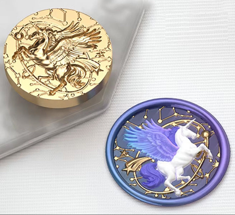 Pegasus Wax Seal Stamp size 30mm