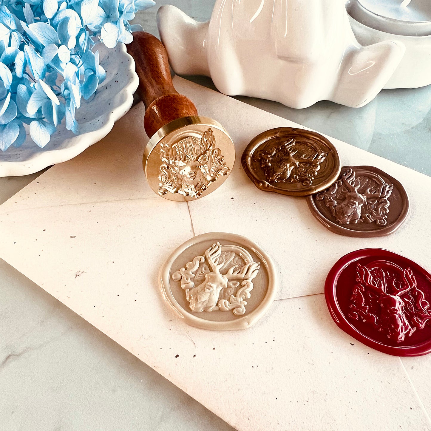 Majestic Stag 3D Wax Seal Stamp (30mm)
